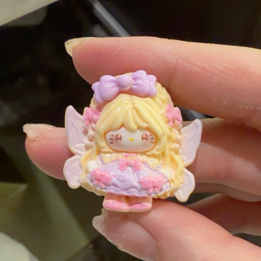 Harzblüten-Feenkatzen-Anhänger, Kawaii Flatbacks für Decoden-Handyhüllen, DIY Basteln