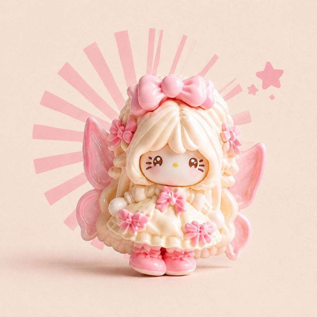 Harzblüten-Feenkatzen-Anhänger, Kawaii Flatbacks für Decoden-Handyhüllen, DIY Basteln