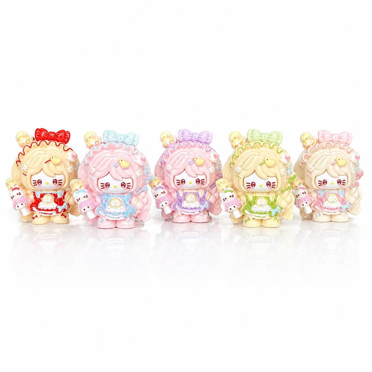 Resin Summer Duck Cat Charms, Kawaii Flatbacks for Decoden Phone Cases, DIY Crafts