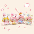 32-33mm Pastell Kawaii Hasen-Stil und Cabochons, Charakter-Harzanhänger für Decoden, Handyhüllen- und Schlüsselanhänger-Basteleien