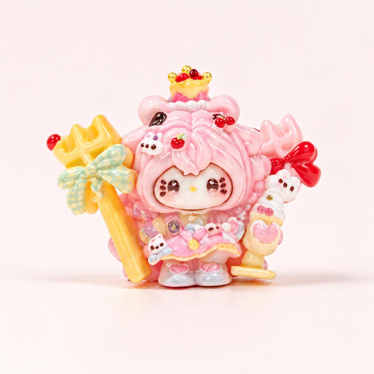 Resin Crown Cat Charms, Kawaii Flatbacks for Decoden Phone Cases, DIY Crafts