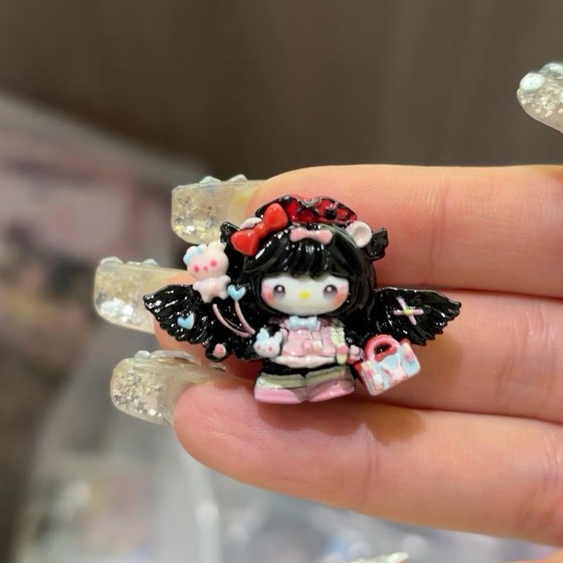 Harz Krankenschwester Katze Charms, Kawaii Flatbacks für Decoden Handyhüllen, DIY Basteleien