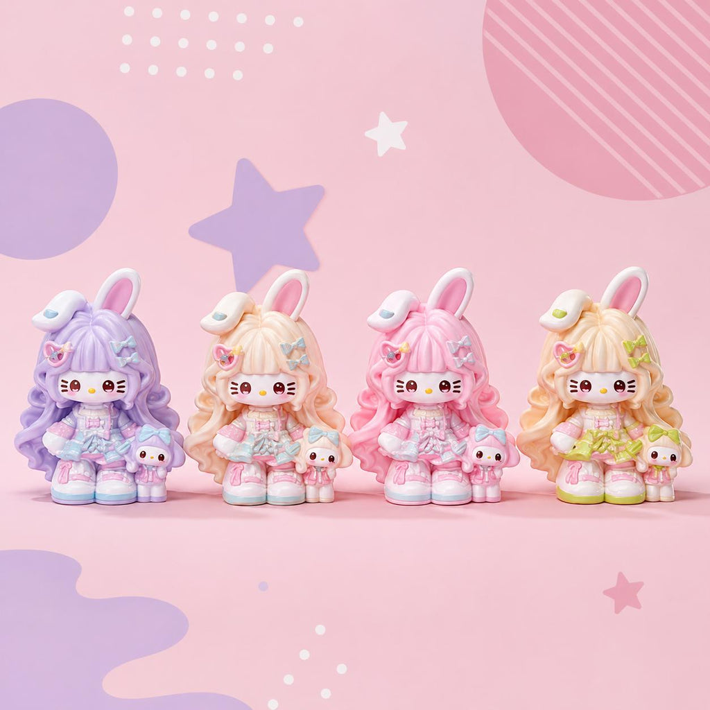 32-35mm Pinky Bunny Cat Stil, Harzperlen, Kawaii Cartoon Charms für Decoden Handyhüllen, DIY Stifte & Handyketten