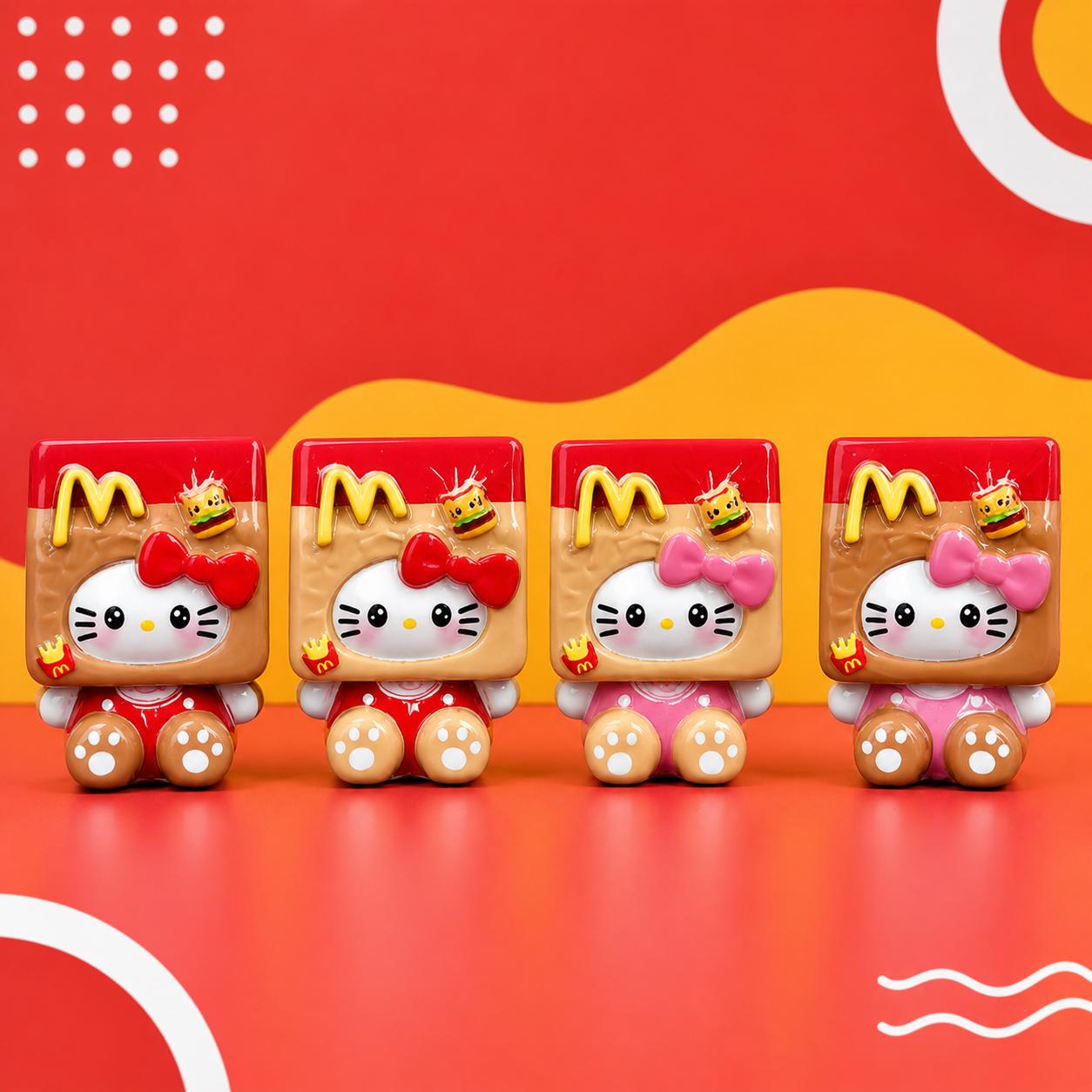 32 mm Pommes frites Harzanhänger, Kawaii Katzenanhänger für Decoden Handyhüllen, Schlüsselanhänger, DIY Stifte & Handyriemen
