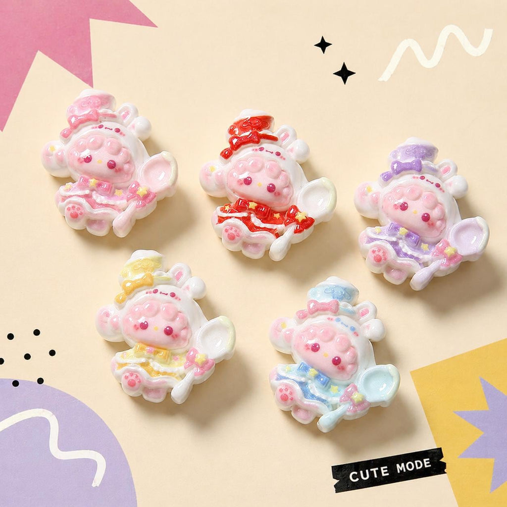 Kawaii Löffel Katze Harz-Anhänger, Decoden Handyhüllen Bastelzubehör