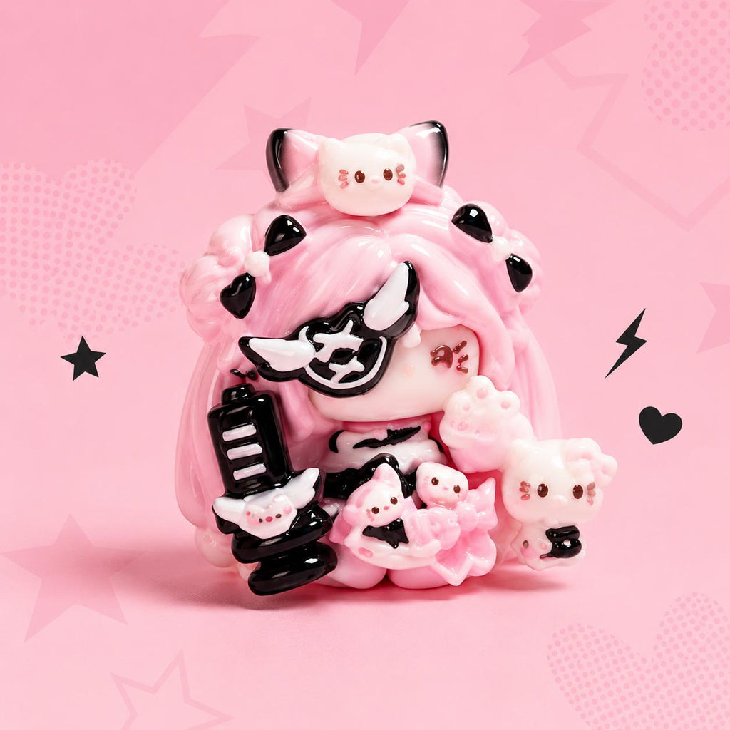 32mm Decoden-Anhänger für Handyhüllen, Kawaii Katzen Flatback Harz-Charms, DIY Stifte, Handyriemen & Bastelzubehör