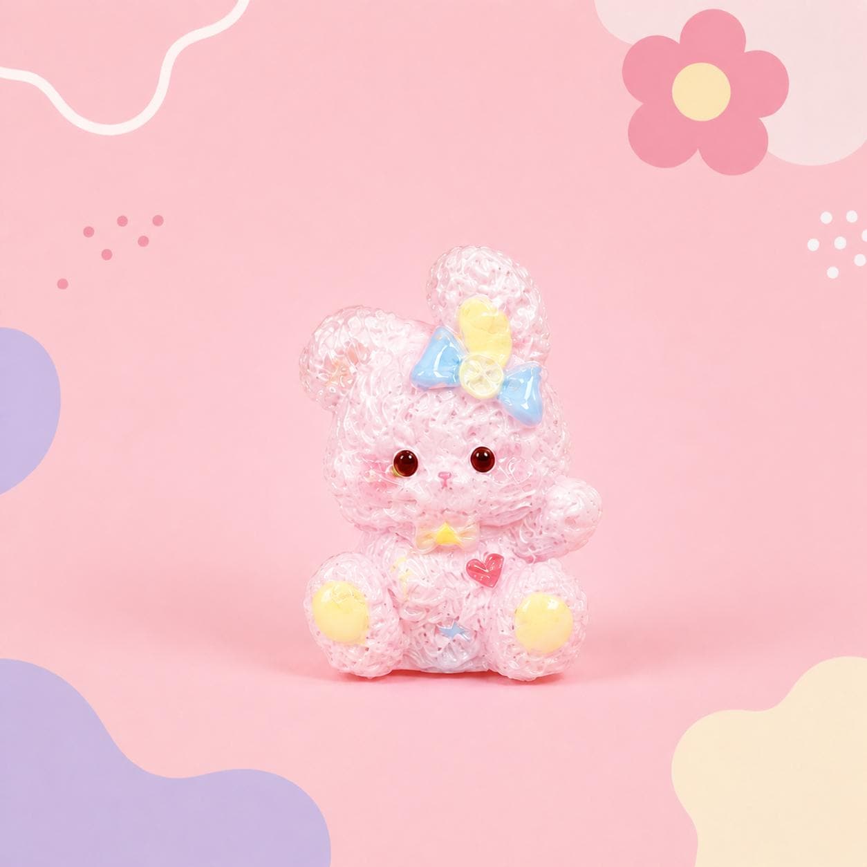 Sweet Bunny Resin Beads, Kawaii Focal Beads for Beaded Pens, Keychains & Phone Straps