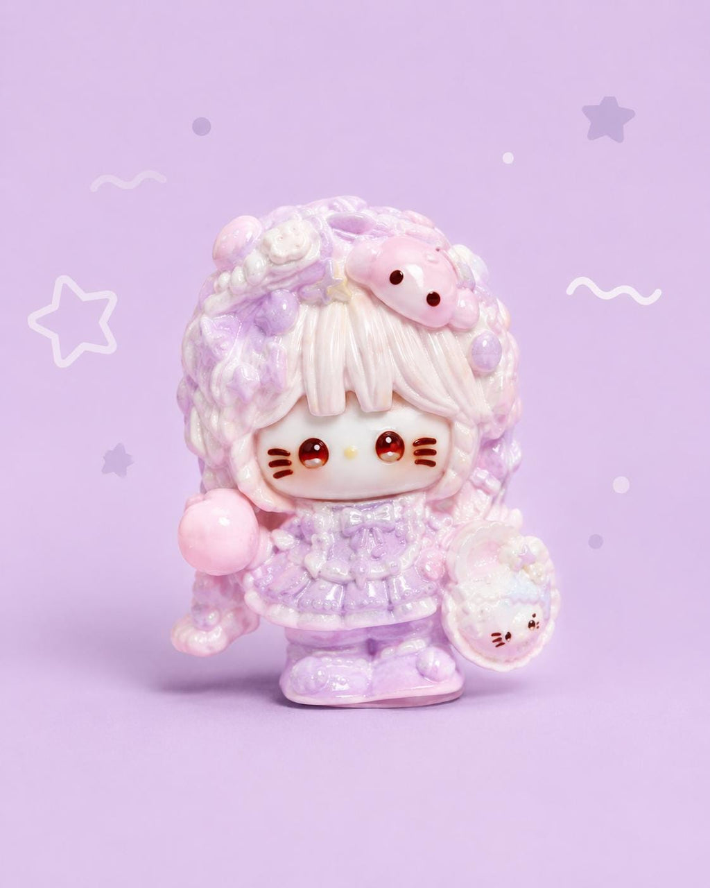 Kawaii Katze Flatback Charms, Resin Cabochons für Decoden Handyhüllen, DIY Bastelset