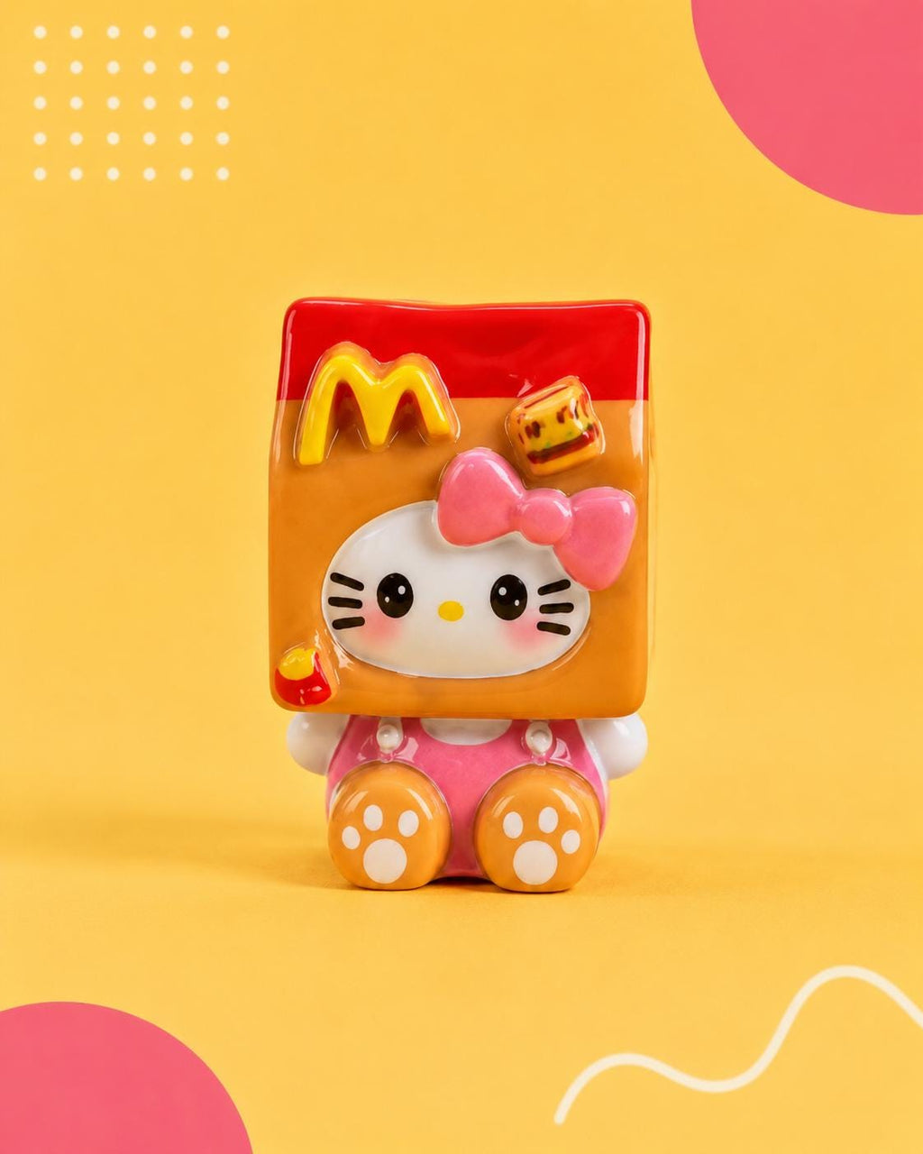 18mm-17mm Mini Pommes Frites Harz-Anhänger, Kawaii Katzen-Anhänger für Decoden Handyhüllen, Schlüsselanhänger, DIY Stifte & Handyriemen