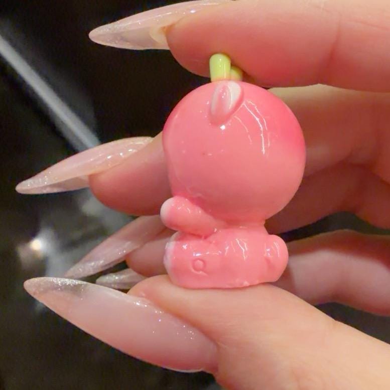 32-25mm Pastell Kawaii Pfirsichkatzen-Stil und Cabochons, Charakter-Harz-Anhänger für Decoden, Handyhüllen & Schlüsselanhänger-Basteleien