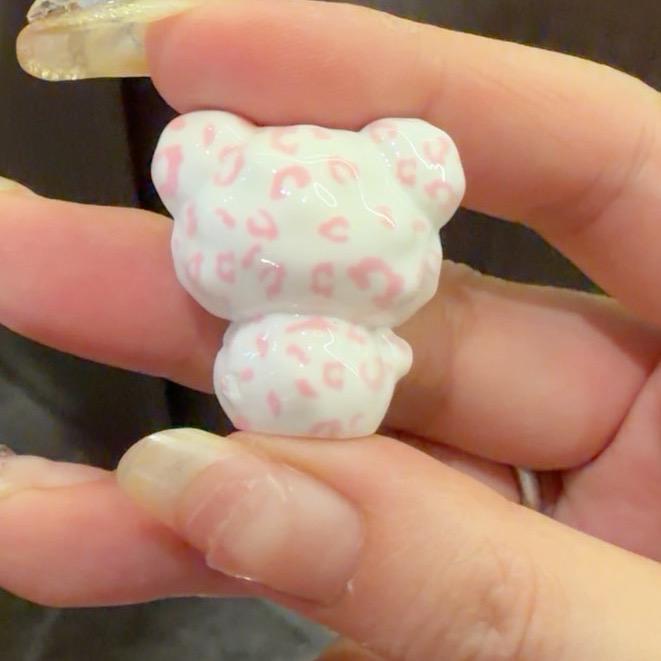 30-29mm Pastell Kawaii Leopard Stil und Cabochons, Charakter Harz Charms für Decoden, Handyhüllen & Schlüsselanhänger Bastelarbeiten