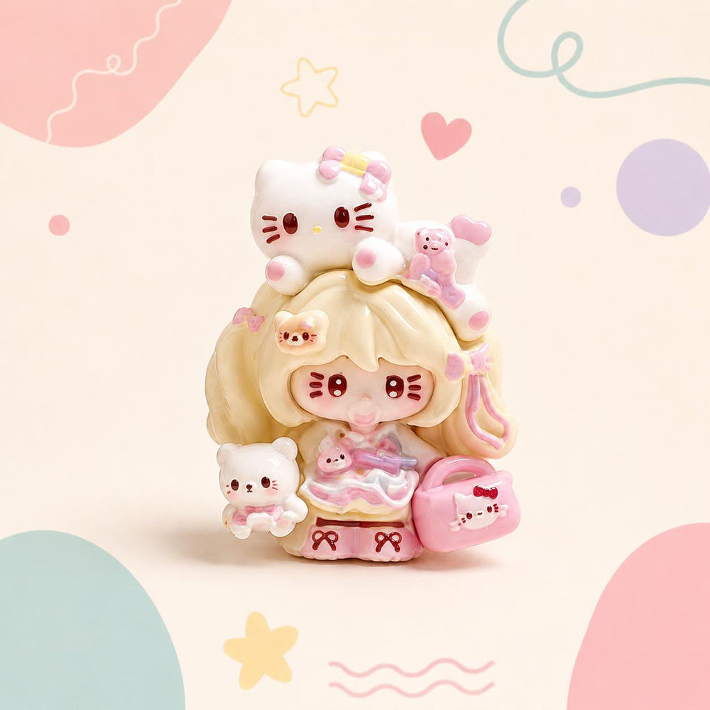 Pastell Kawaii Katze Cabochons aus Harz, Kawaii Flatbacks für Decoden Handyhüllen, DIY Basteln