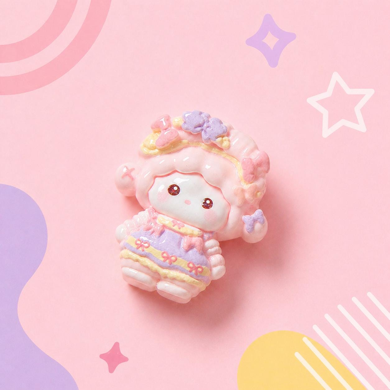 Resin Picnic Sheep,Flatback Charms for DIY Phone Cases, Scrapbook & Craft Supplies, 20-100 pcs