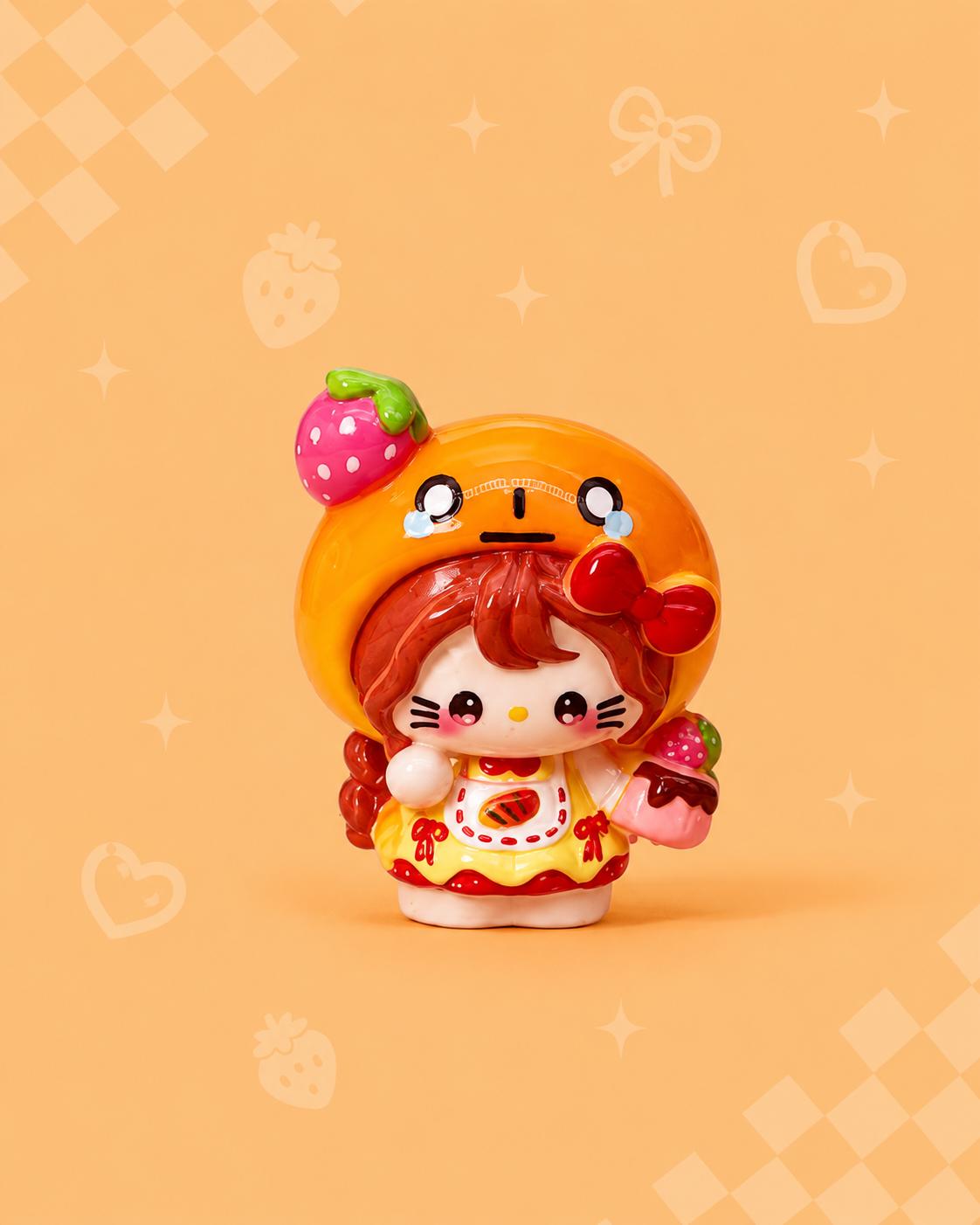 32-35mm Toast Katze Stil, Harzperlen, Kawaii Cartoon Charms für Decoden Handyhüllen, DIY Stifte & Handybänder