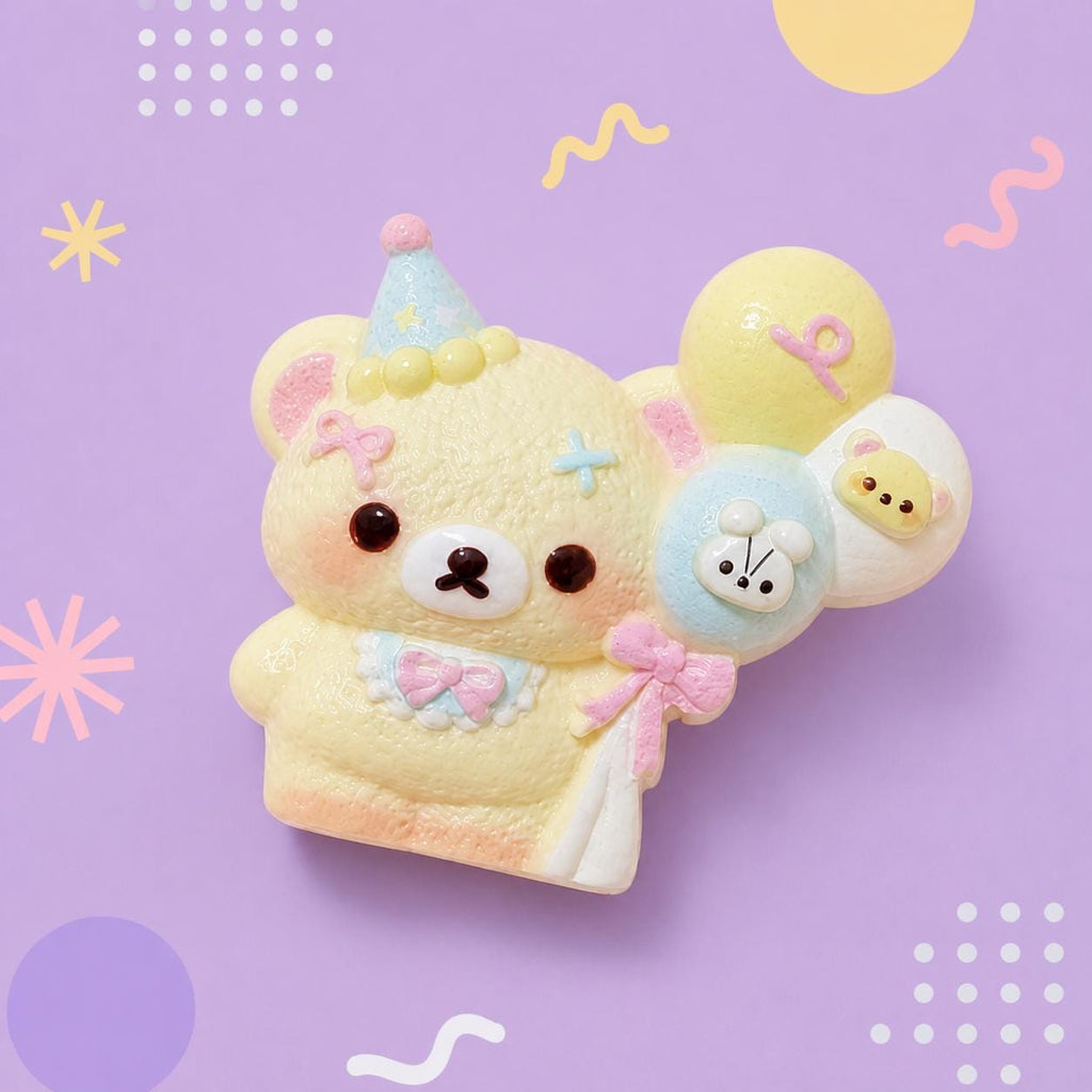 32-35mm Ballon-Bär-Harzperlen, Kawaii Cartoon Charms für Decoden Handyhüllen, DIY Stifte & Handyketten