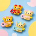 Schwimmender Bär Harzperlen, Kawaii Fokusperlen für Perlenstifte, Schlüsselanhänger & Handyriemen