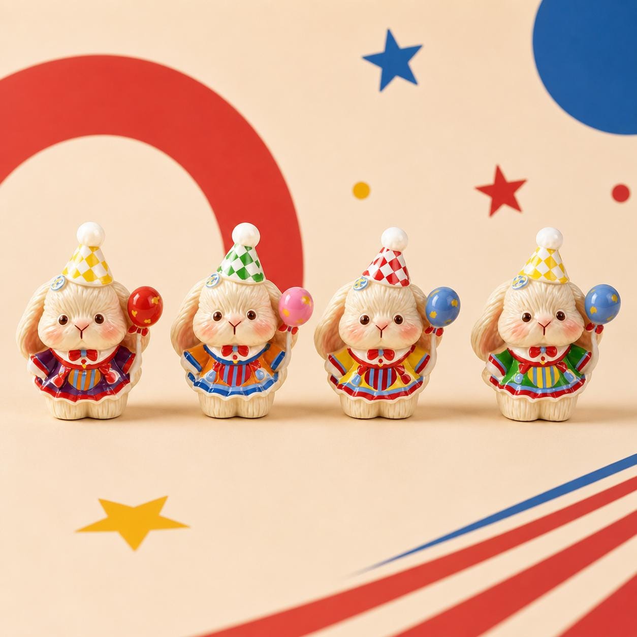 Kawaii Häschen Focal Beads, Perlen für Perlenstifte, Schlüsselanhänger & Handyketten