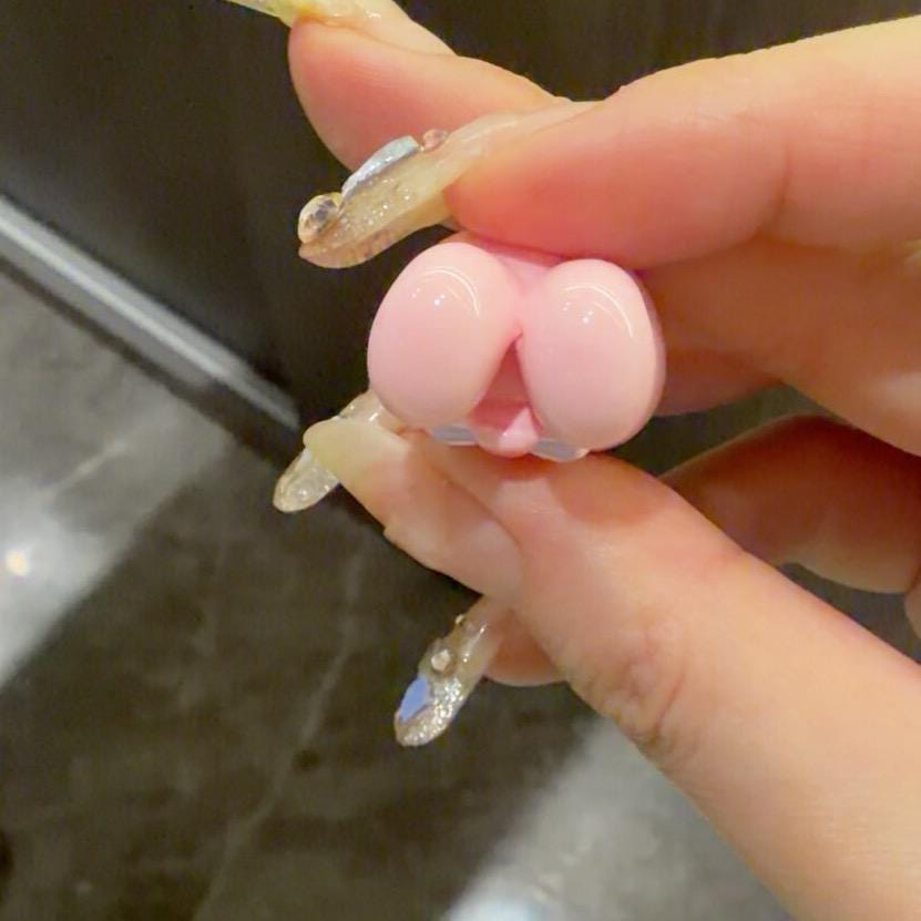 Pinky Bunny Harzperlen, Kawaii Focal Beads für Perlenstifte, Schlüsselanhänger & Handyketten