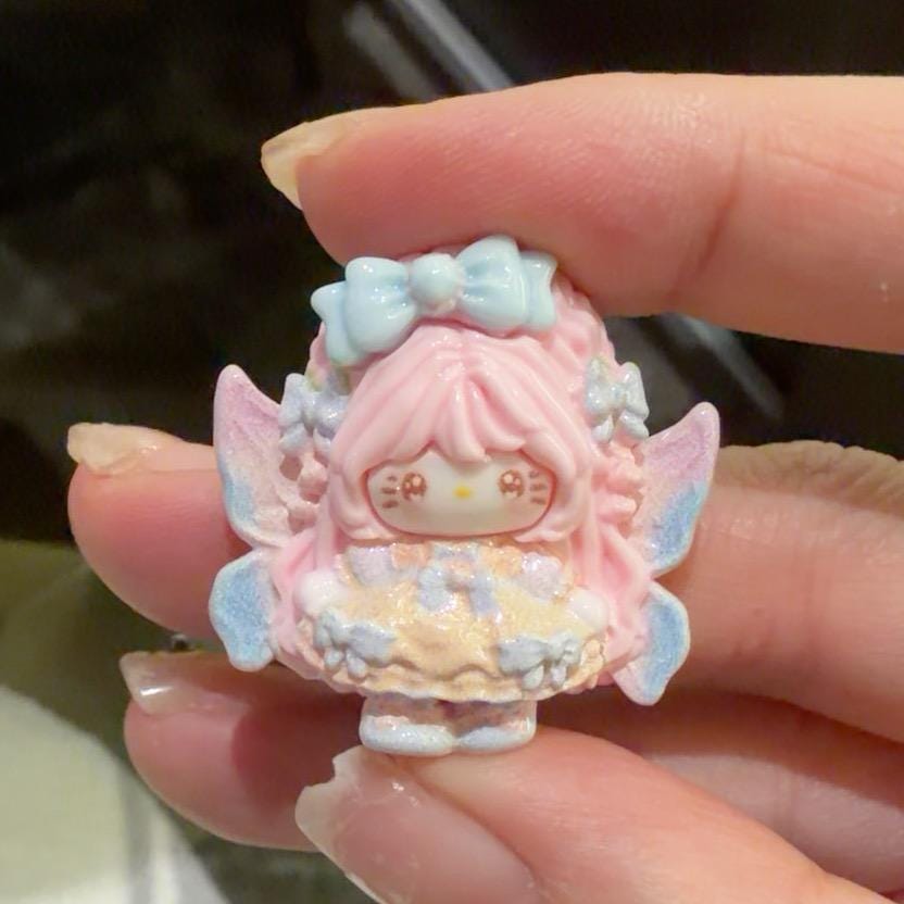 Harzblüten-Feenkatzen-Anhänger, Kawaii Flatbacks für Decoden-Handyhüllen, DIY Basteln