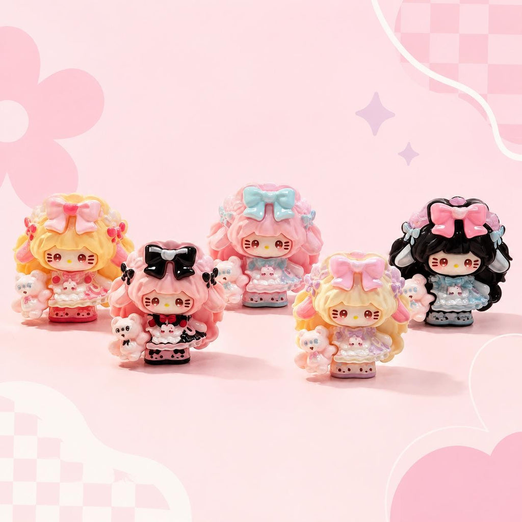 Harz-Kaninchen-Katzen-Anhänger, Kawaii Flatbacks für Decoden-Handyhüllen, DIY-Bastelarbeiten