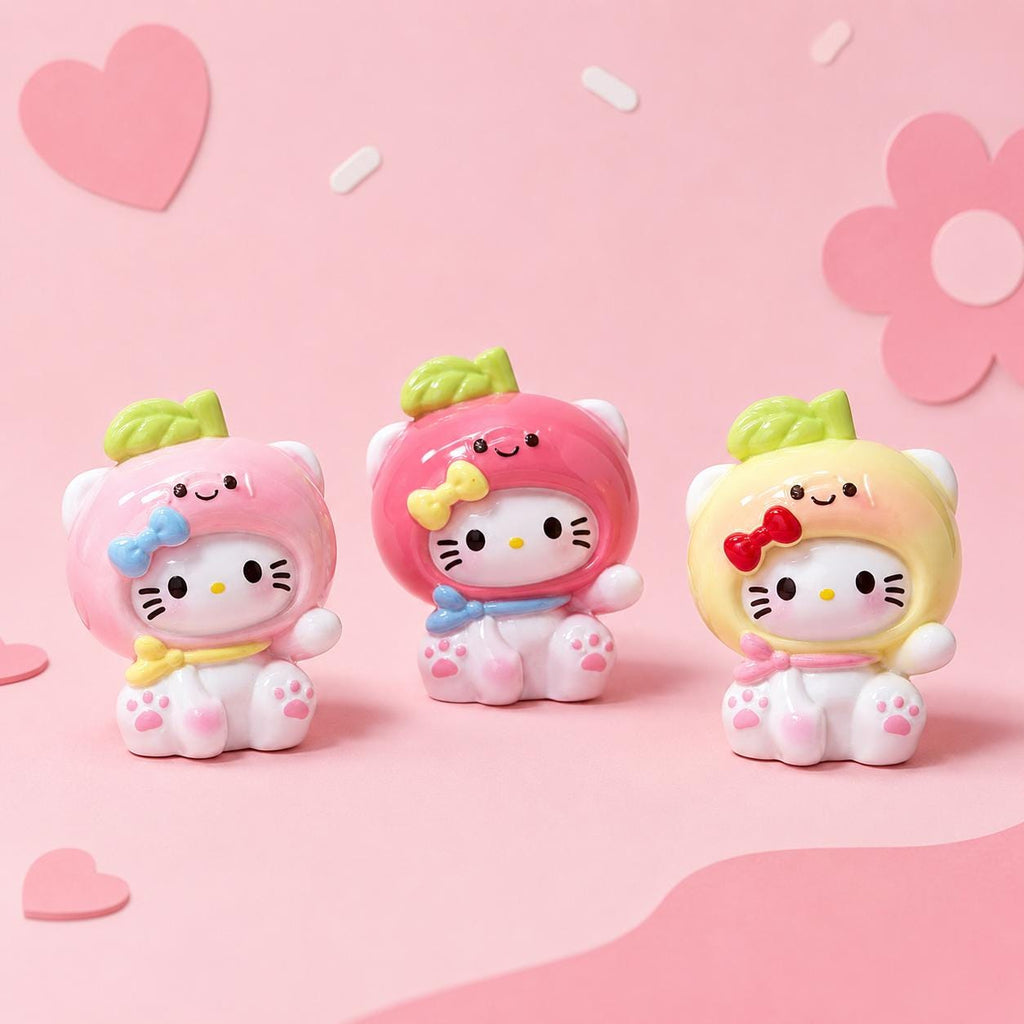 32-25mm Pastell Kawaii Pfirsichkatzen-Stil und Cabochons, Charakter-Harz-Anhänger für Decoden, Handyhüllen & Schlüsselanhänger-Basteleien