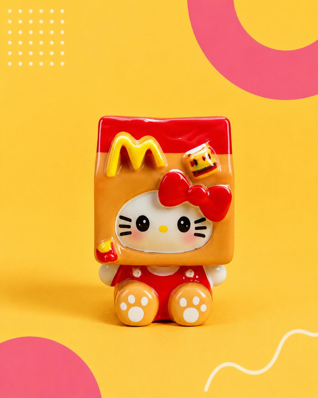 18mm-17mm Mini Pommes Frites Harz-Anhänger, Kawaii Katzen-Anhänger für Decoden Handyhüllen, Schlüsselanhänger, DIY Stifte & Handyriemen