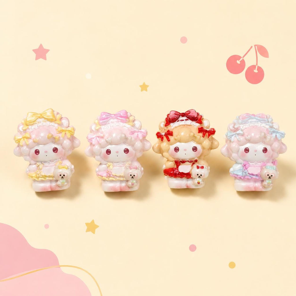 34-30mm Pastell Kawaii Lolita-Stil und Cabochons, Harz-Anhänger für Decoden, Handyhüllen & Schlüsselanhänger Bastelarbeiten