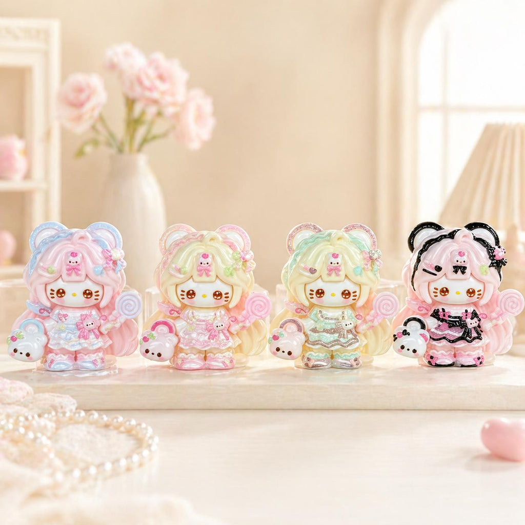 Harz Bonbon Bär Katze Anhänger, Kawaii Flatbacks für Decoden Handyhüllen, DIY Basteln