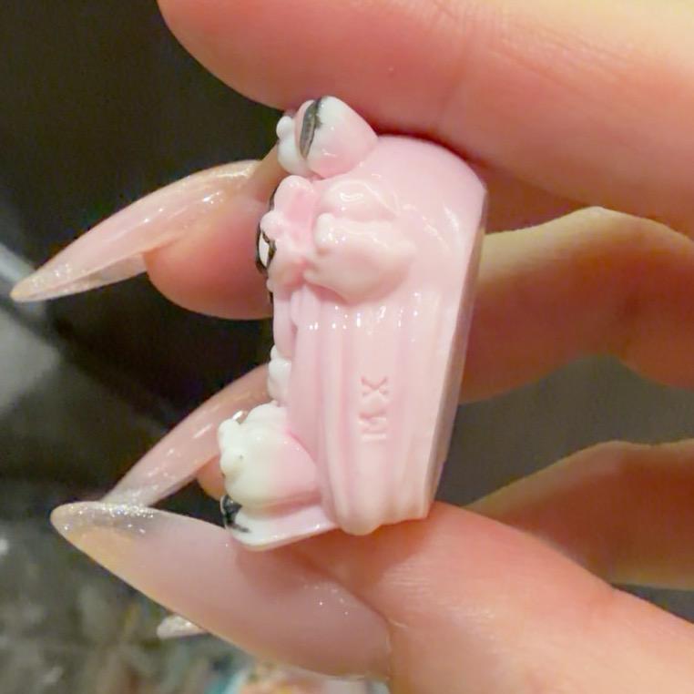 32mm Decoden-Anhänger für Handyhüllen, Kawaii Katzen Flatback Harz-Charms, DIY Stifte, Handyriemen & Bastelzubehör