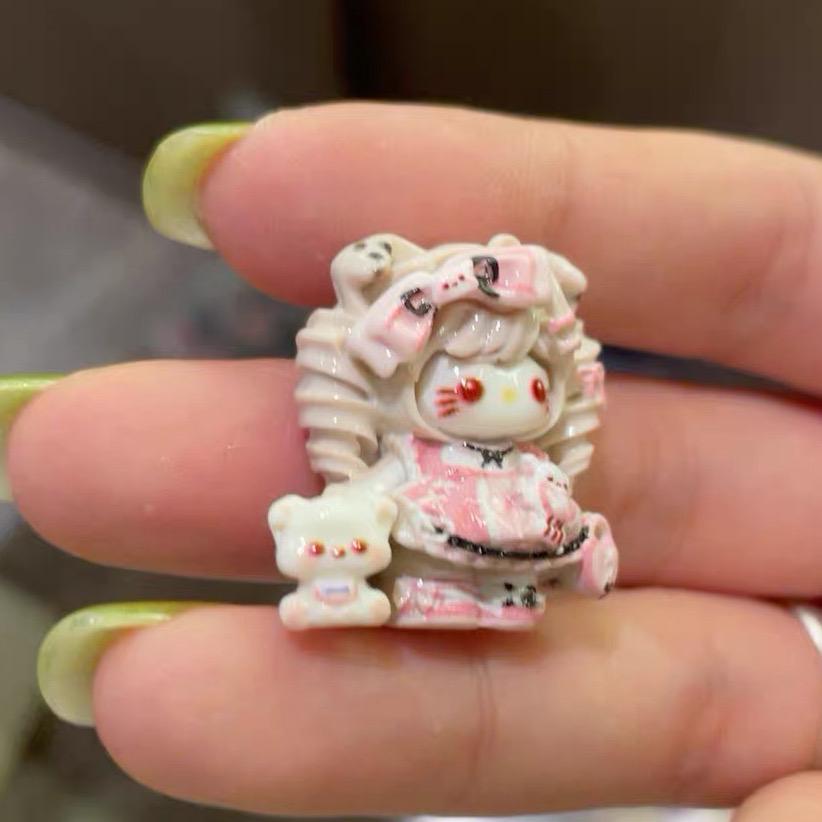 Harz Dalmatiner Katze Anhänger, Kawaii Flatbacks für Decoden Handyhüllen, DIY Basteln