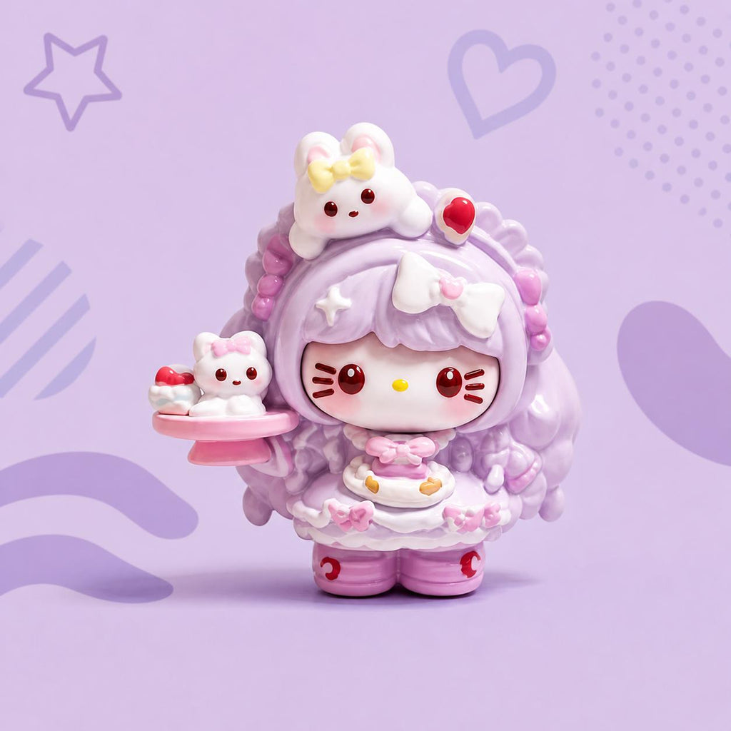 Baker Cat 32mm Flatback Harz-Charms, Kawaii Cartoon-Charms für Decoden Handyhüllen, DIY Stifte & Handyketten