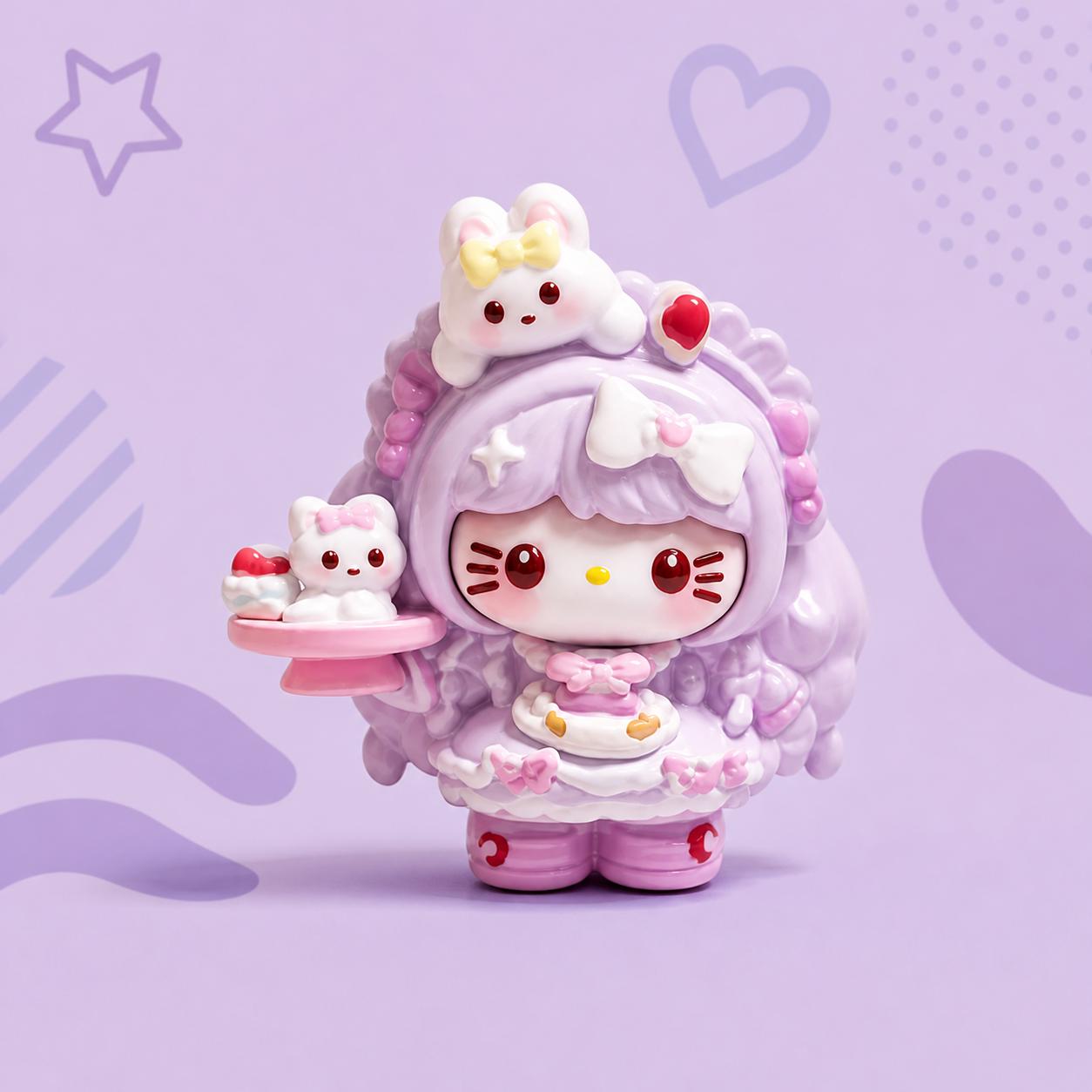 Baker Cat 32mm Flatback Harz-Charms, Kawaii Cartoon-Charms für Decoden Handyhüllen, DIY Stifte & Handyketten