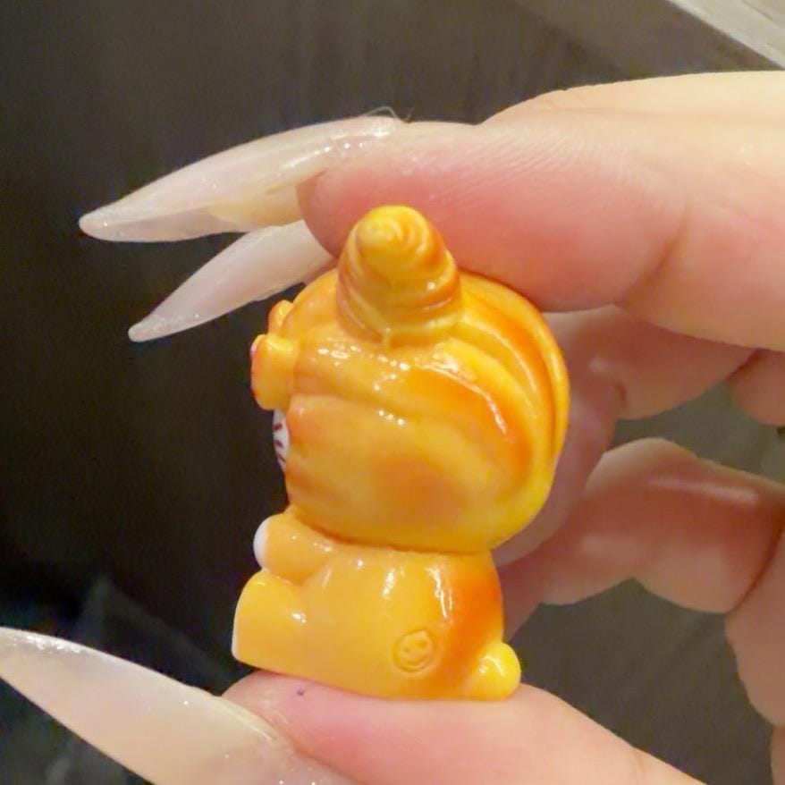 32-35mm Croissant Katze Stil, Harzperlen, Kawaii Cartoon Charms für Decoden Handyhüllen, DIY Stifte & Handyketten