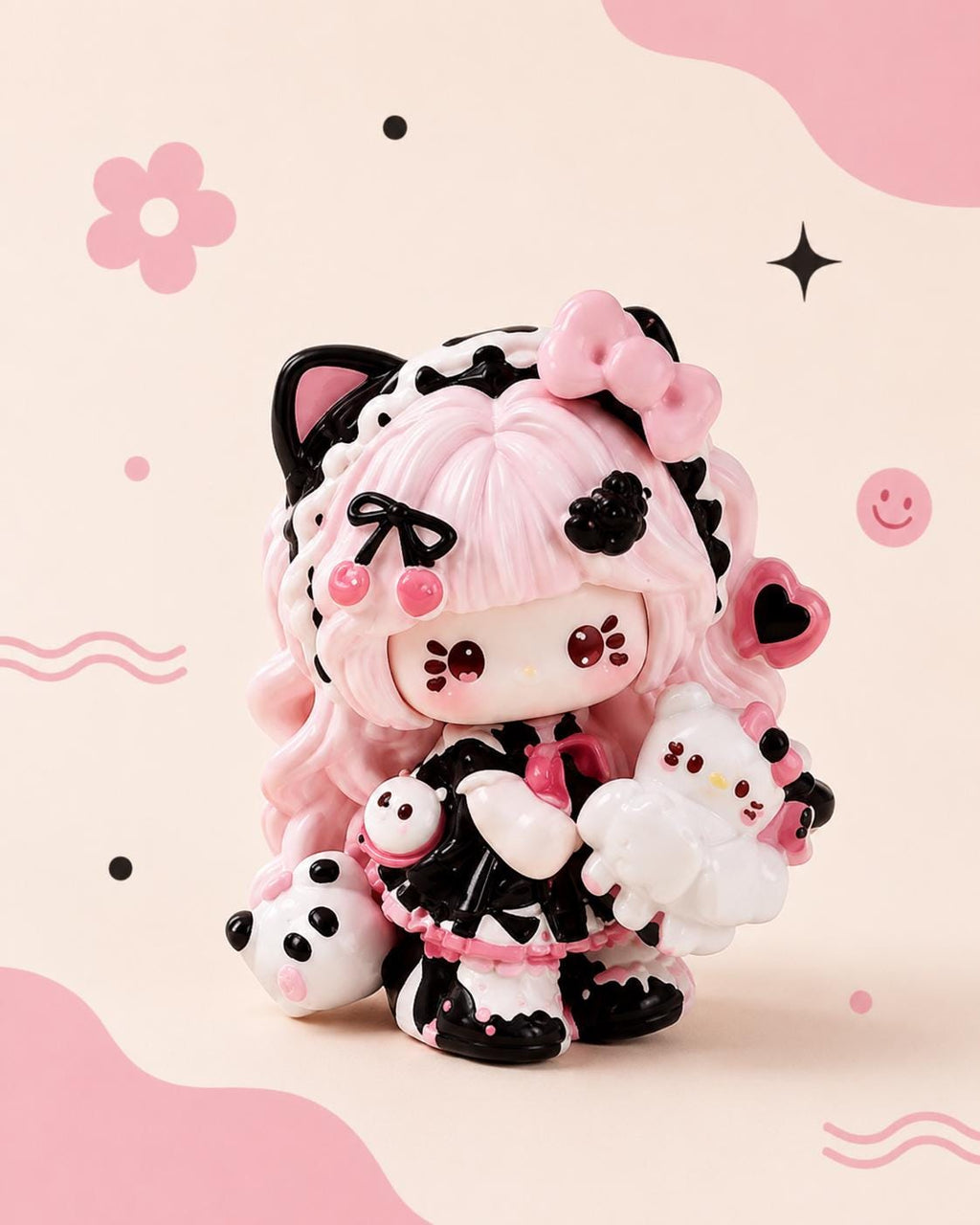 Pastell Bär Geschenk Katze Resin Cabochons, Kawaii Flatbacks für Decoden Handyhüllen, DIY Basteln