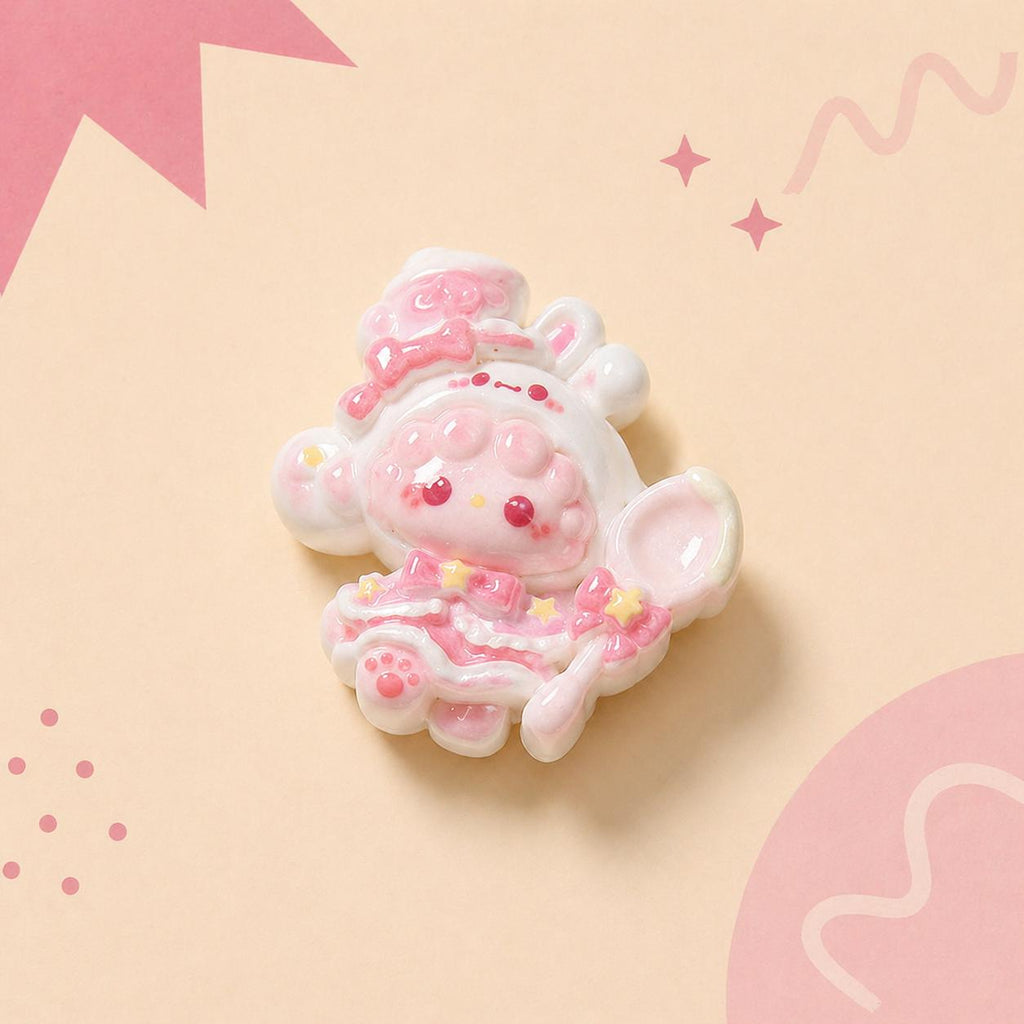 Kawaii Löffel Katze Harz-Anhänger, Decoden Handyhüllen Bastelzubehör