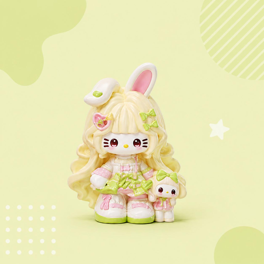 32-35mm Pinky Bunny Cat Stil, Harzperlen, Kawaii Cartoon Charms für Decoden Handyhüllen, DIY Stifte & Handyketten
