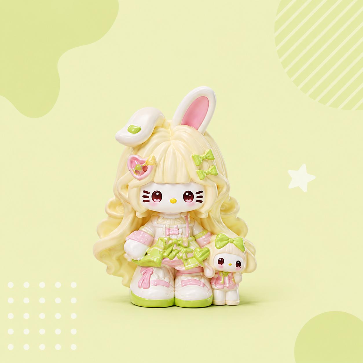 32-35mm Pinky Bunny Cat Stil, Harzperlen, Kawaii Cartoon Charms für Decoden Handyhüllen, DIY Stifte & Handyketten