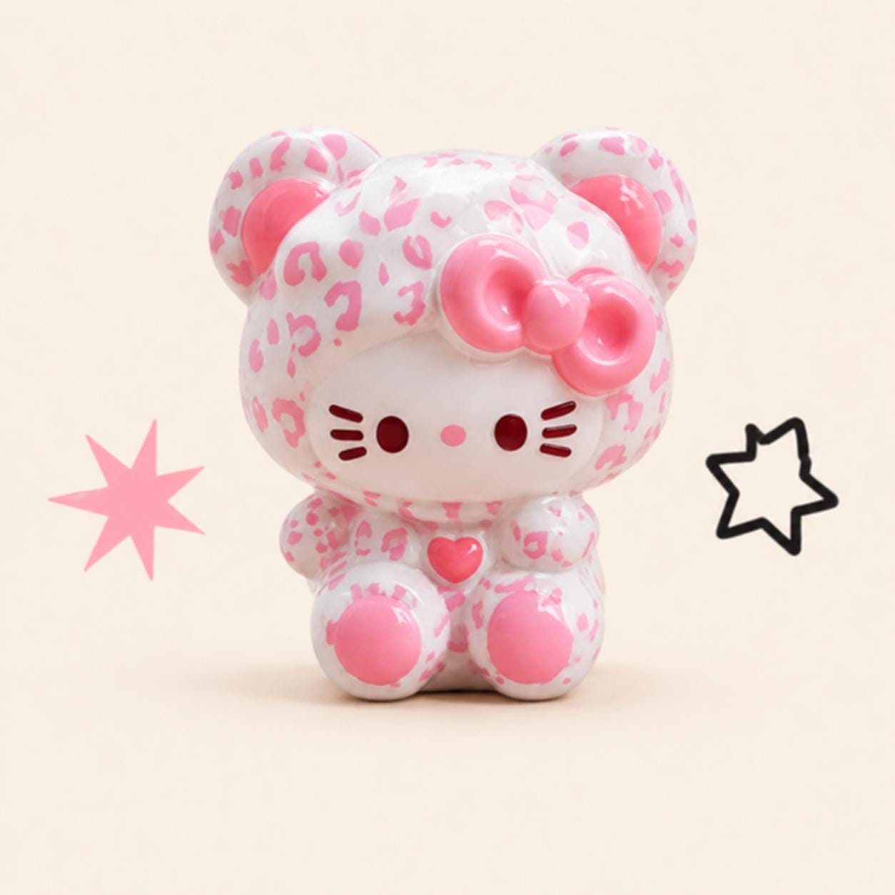 30-29mm Pastell Kawaii Leopard Stil und Cabochons, Charakter Harz Charms für Decoden, Handyhüllen & Schlüsselanhänger Bastelarbeiten
