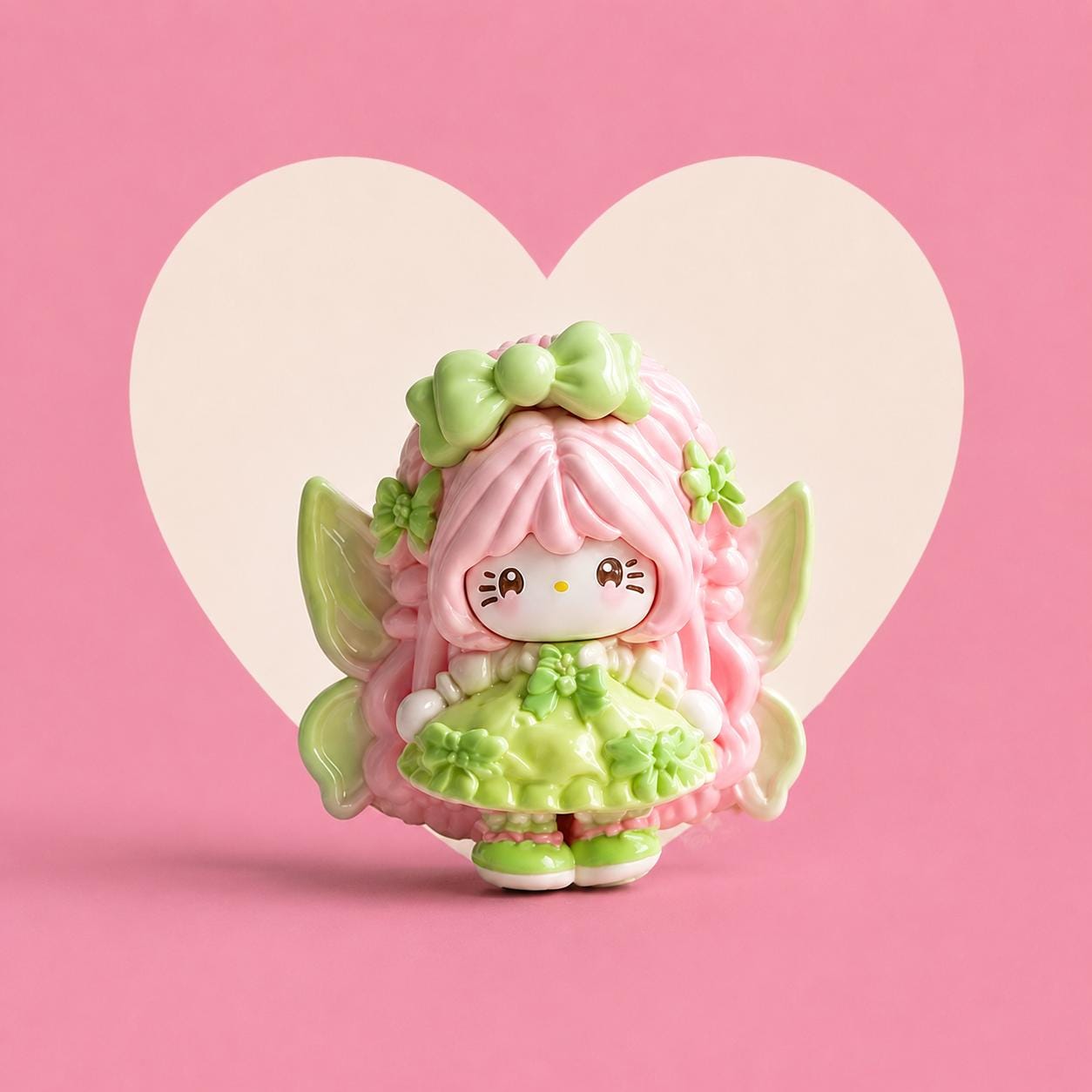 Harzblüten-Feenkatzen-Anhänger, Kawaii Flatbacks für Decoden-Handyhüllen, DIY Basteln