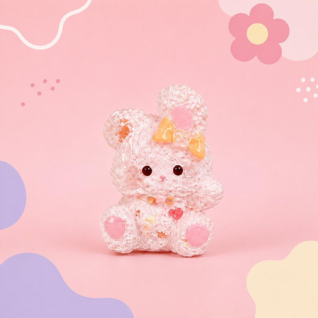 Süße Hasen-Harzperlen, Kawaii-Fokusperlen für Perlenstifte, Schlüsselanhänger und Handyriemen