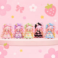Harz Erdbeer Prinzessin Katzenanhänger, Kawaii Flatbacks für Decoden Handyhüllen, DIY Basteln