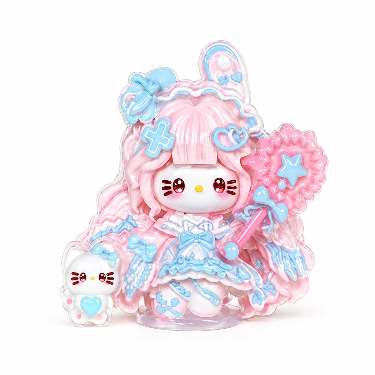Resin Star Bunny Cat Charms, Kawaii Flatbacks for Decoden Phone Cases, DIY Crafts
