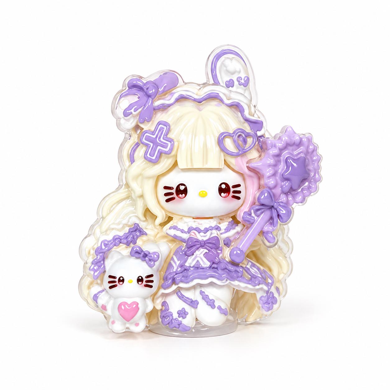 Resin Star Bunny Cat Charms, Kawaii Flatbacks for Decoden Phone Cases, DIY Crafts