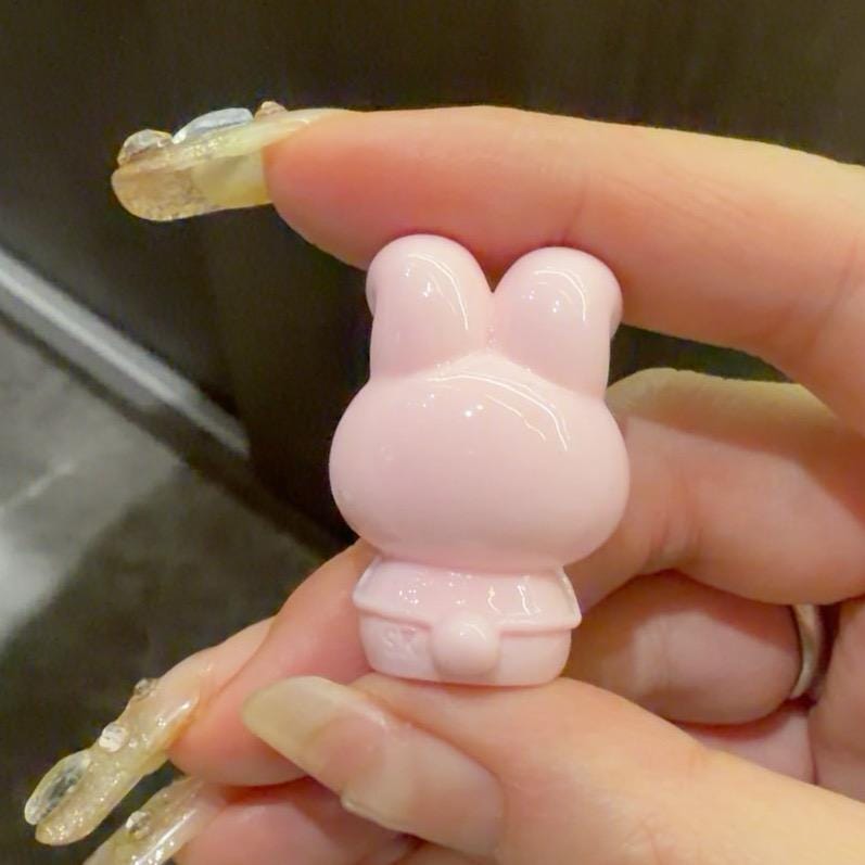 Pinky Bunny Harzperlen, Kawaii Focal Beads für Perlenstifte, Schlüsselanhänger & Handyketten