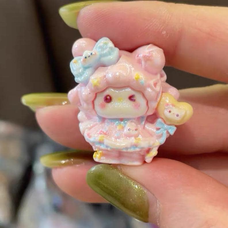 Katzenanhänger mit Harz-Herzballon, Kawaii Flatbacks für Decoden Handyhüllen, DIY Basteln