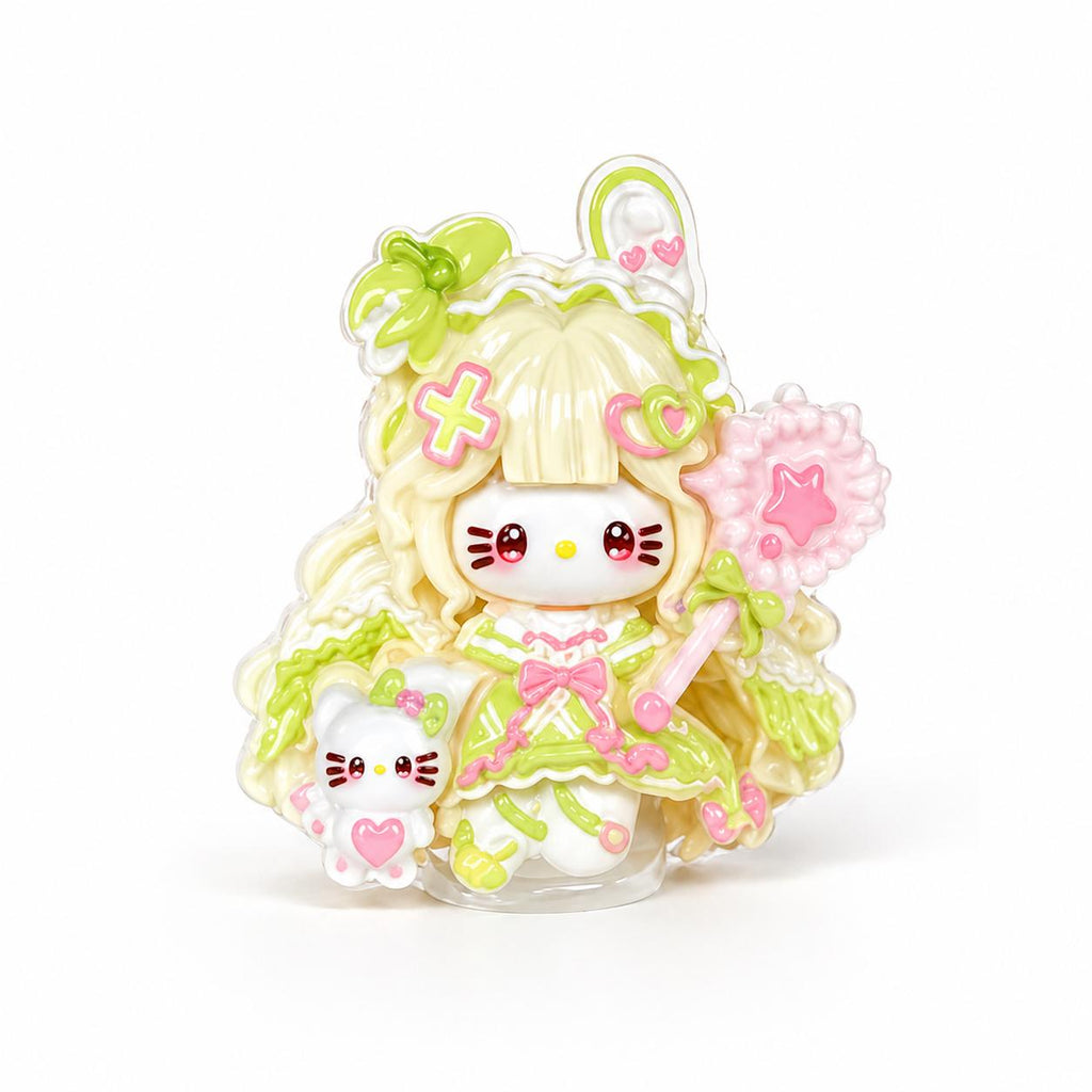 Hasen-Katzen-Anhänger aus Kunstharz, Kawaii Flatbacks für Decoden Handyhüllen, DIY Bastelarbeiten
