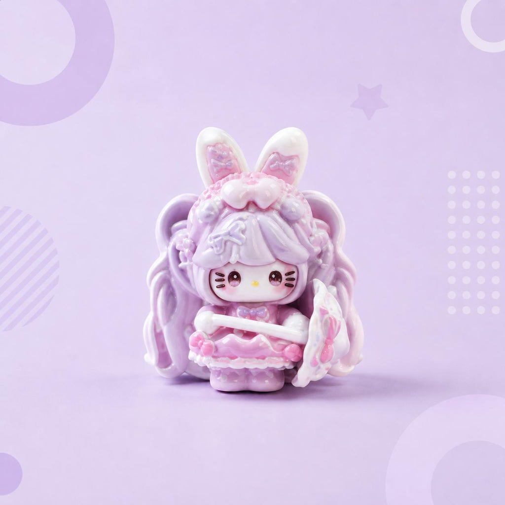 Harz-Regenschirm-Kaninchen-Katzen-Anhänger, Kawaii Flatbacks für Decoden-Handyhüllen, DIY-Bastelarbeiten