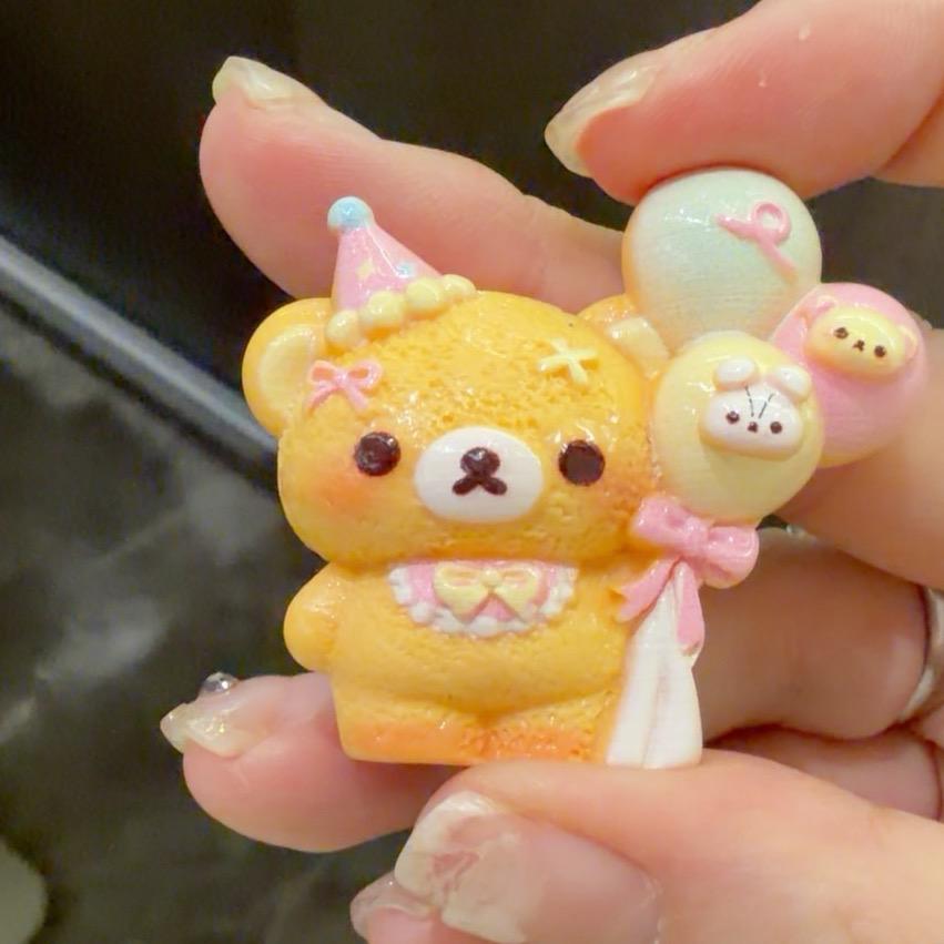 32-35mm Ballon-Bär-Harzperlen, Kawaii Cartoon Charms für Decoden Handyhüllen, DIY Stifte & Handyketten