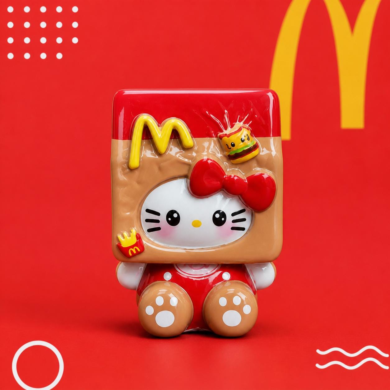 32 mm Pommes frites Harzanhänger, Kawaii Katzenanhänger für Decoden Handyhüllen, Schlüsselanhänger, DIY Stifte & Handyriemen