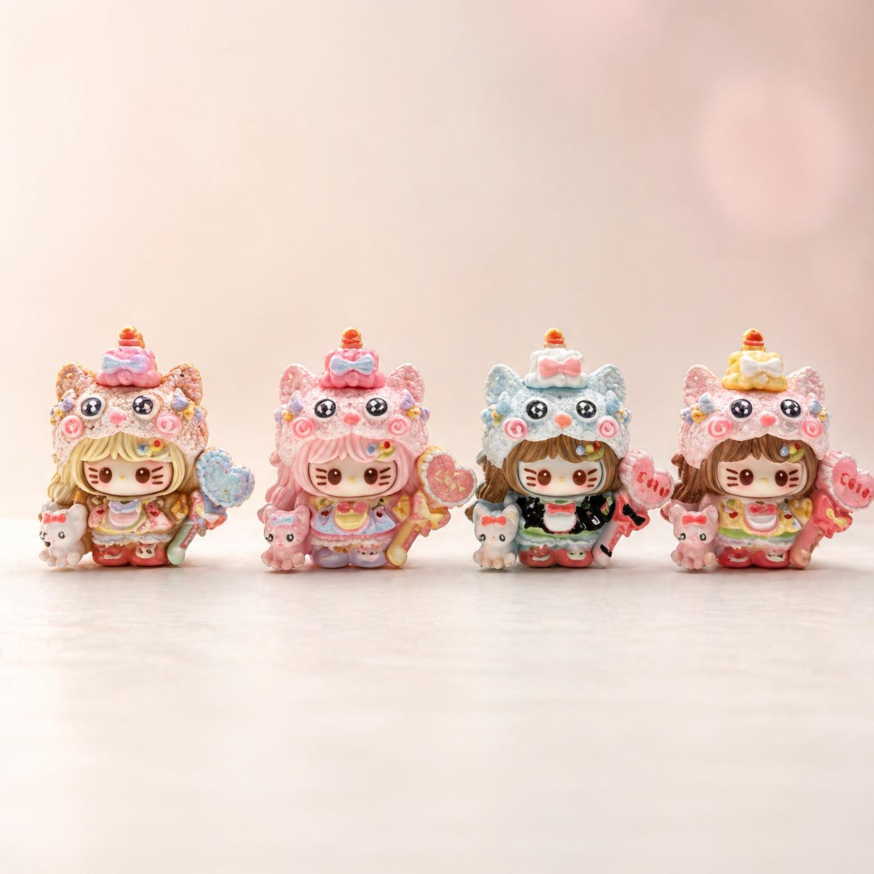 Resin Heart Magic Wand Cat Charms, Kawaii Flatbacks for Decoden Phone Cases, DIY Crafts